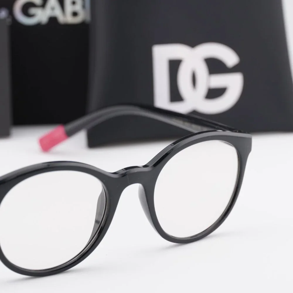 Dolce & Gabbana Kids DX5095 501 Round Eyeglasses - Black 46m